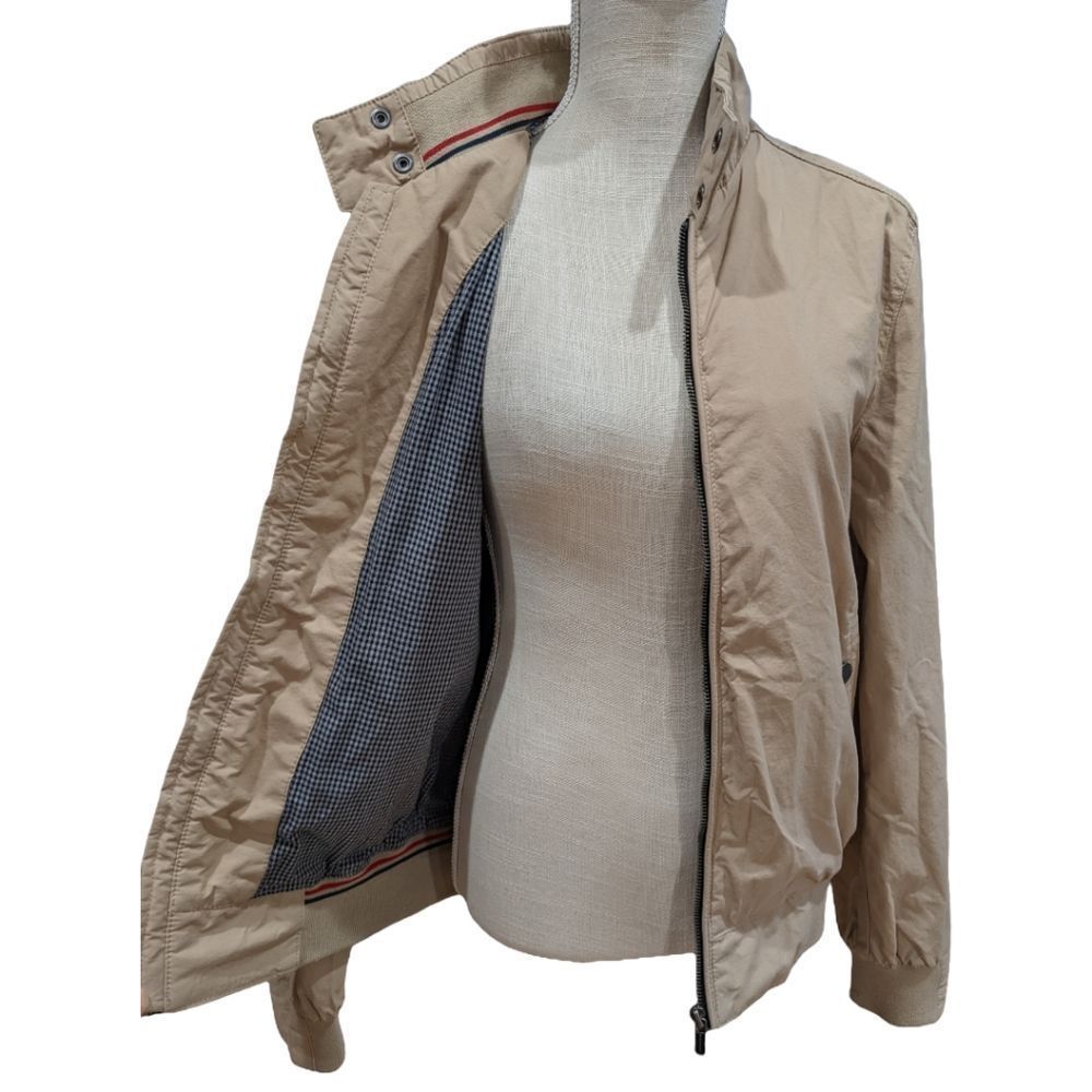 Superdry Women's Tan Bomber Jacket Merchant Line Size M